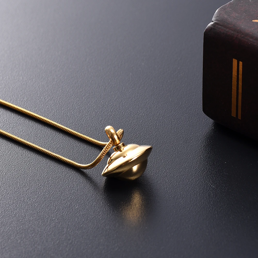 IJD10065 памятный сувенир для кремации из нержавеющей стали золотой космический