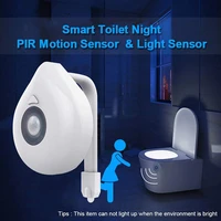 led toilet seat night light motion sensor wc light 8 colors changeable lamp aaa battery powered waterproof childrens night lamp
