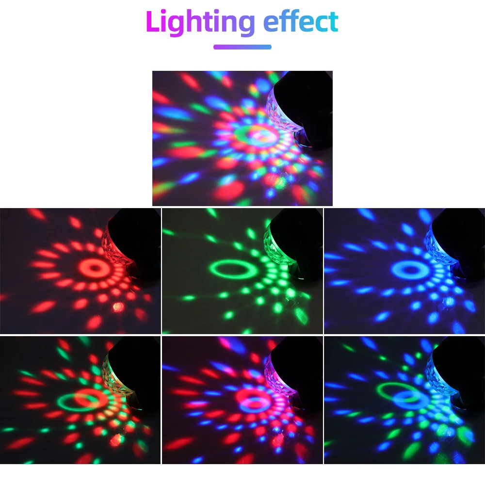 Светодиодный сценический прожектор с активацией звуком праздничный светильник s