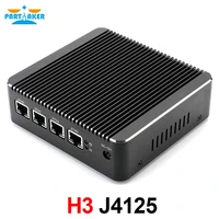 firewall micro appliance fanless mini pc with intel celeron j4125 quad core 4 intel i210 i225 gigabit lan vga hdmi usb aes ni