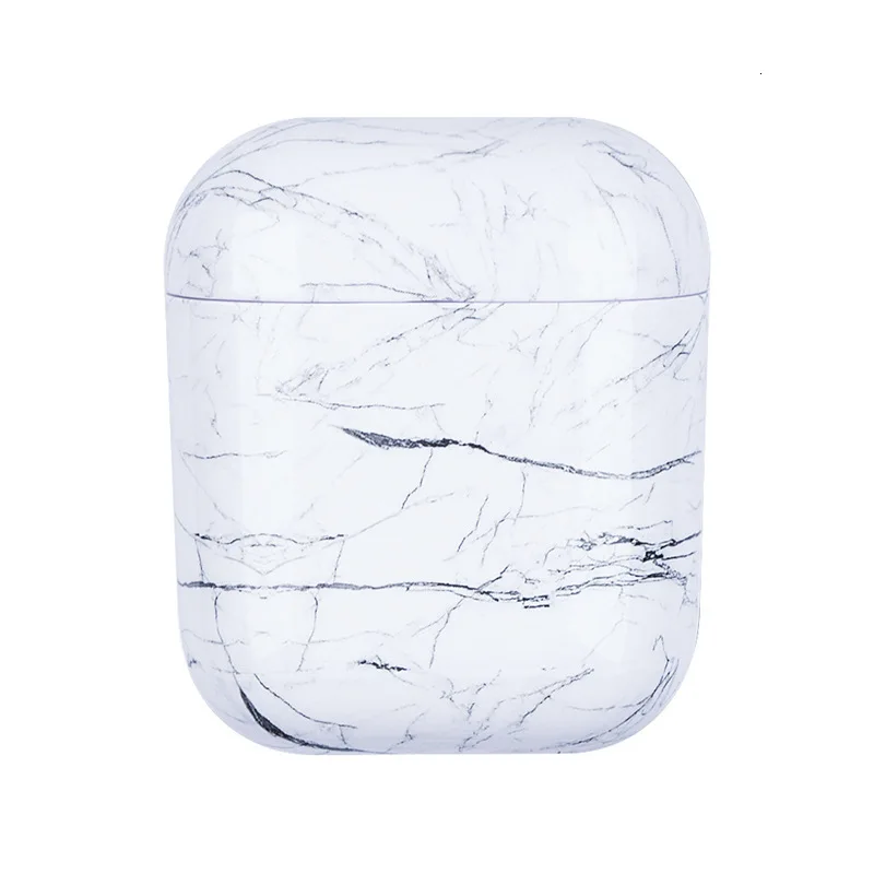 Duszake Marble Pattern Earphone Case For Airpods 1 2 Cover Charging Box Shell Hard PC AirPods Protective | Электроника