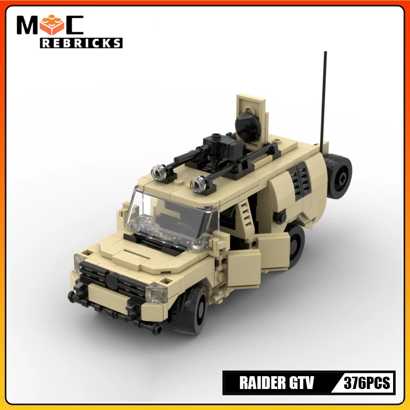 Военная серия Raider SUV автомобиль MOC, строительный блок, загрузочные фигуры SWAT, сборка автомобиля, модель, кирпичи, детская игрушка