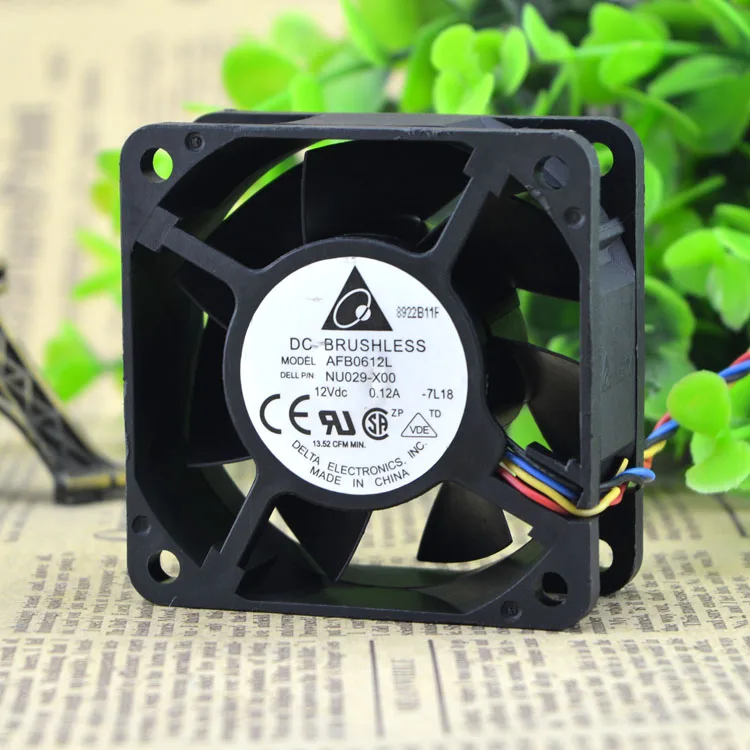 

Новинка 6025 AFB0612L 12 В 0.12A 6 см 6 4 провода защита двигателя охлаждение