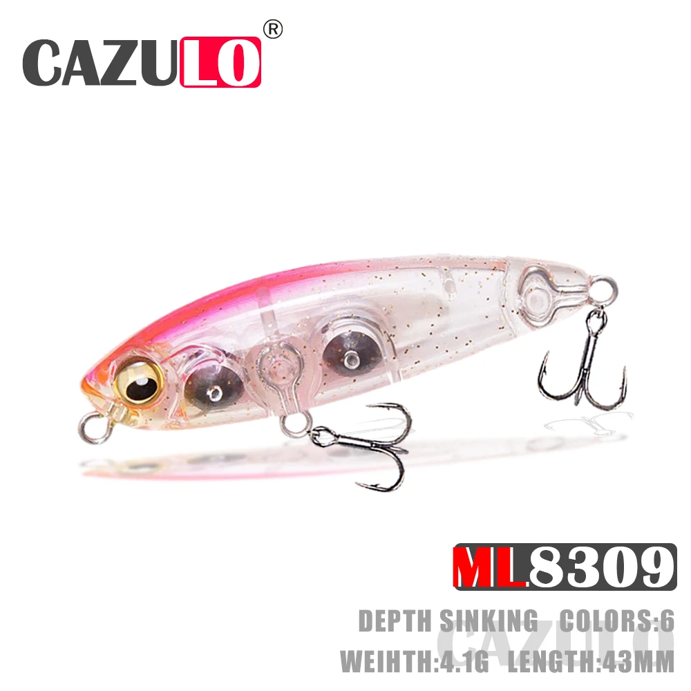 

Pencil Fishing Lures Accesorios Isca Artificial Weights 4.1g 43mm Baits Sinking Wobblers de Pesca For Pike Fish articulos Leurre