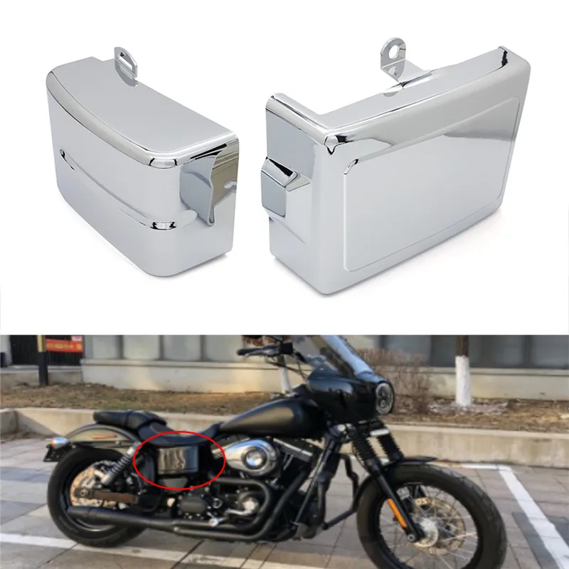 Чехол для аккумулятора мотоцикла левая и правая стороны чехол Harley Dyna Fat Bob Super Glide
