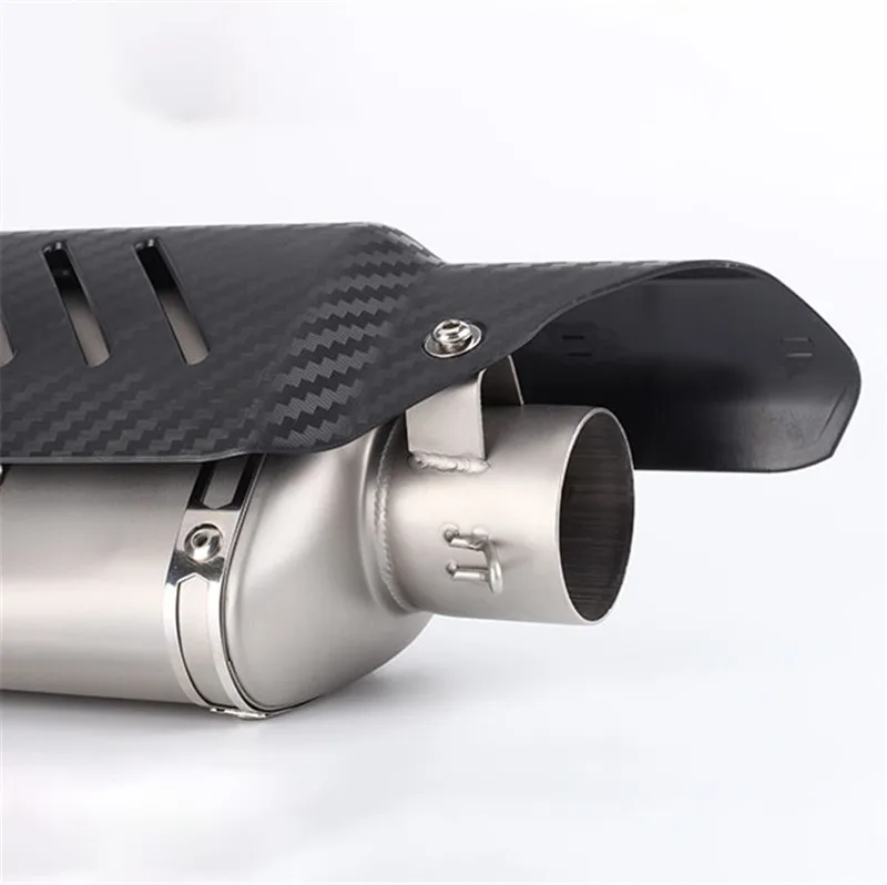 Мотоциклетный глушитель для выхлопной трубы 51 мм с крышкой из углеродного