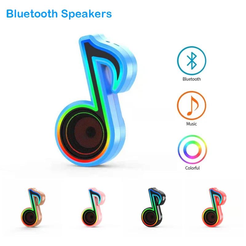 Bluetooth совместимая колонка Беспроводная мини с яркими блестками RGB портативная