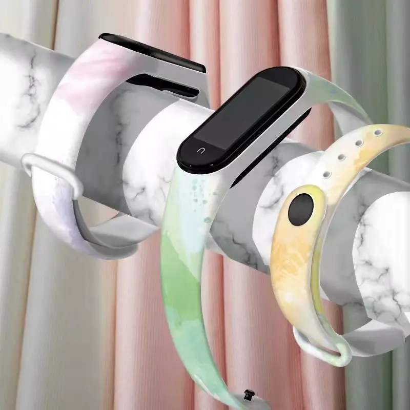 

Ремешок силиконовый для смарт-часов Xiaomi Mi Band 5 4 3 6