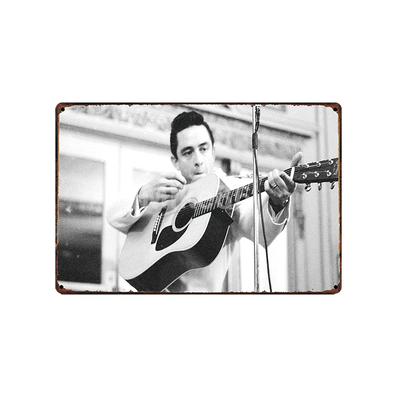 [Mike86] Jonny CASH MUSIC металлическая вывеска винтажный Паб Магазин рисунок на железной поверхности в стиле ретро художественный плакат Искусство 20*30 см LT-1795