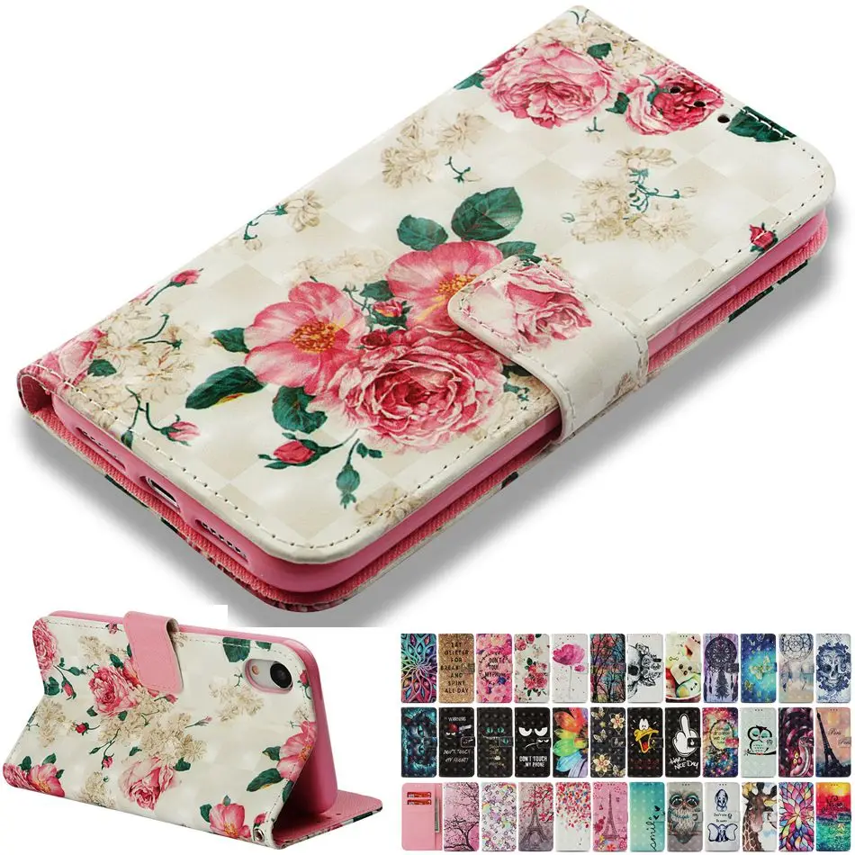 Чехол-книжка из искусственной кожи с рисунком мультфильма чехол для samsung Galaxy S8 s