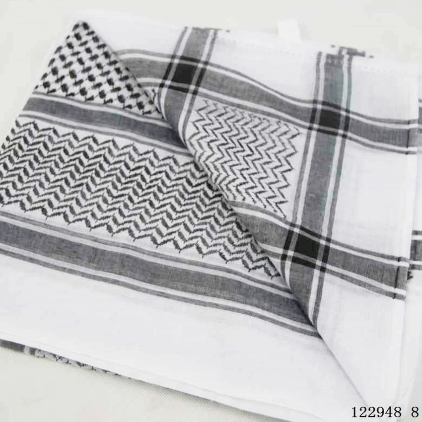 

men muslim prayer hat red plaid hijab scarf classic traditional islamic headcover turban accessories 138*138cm