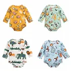 SanlutozДетский костюм для мальчиков, модная одежда с рисунком из мультфильма для малышей для новорожденных одежда с длинным рукавом для маленьких детей