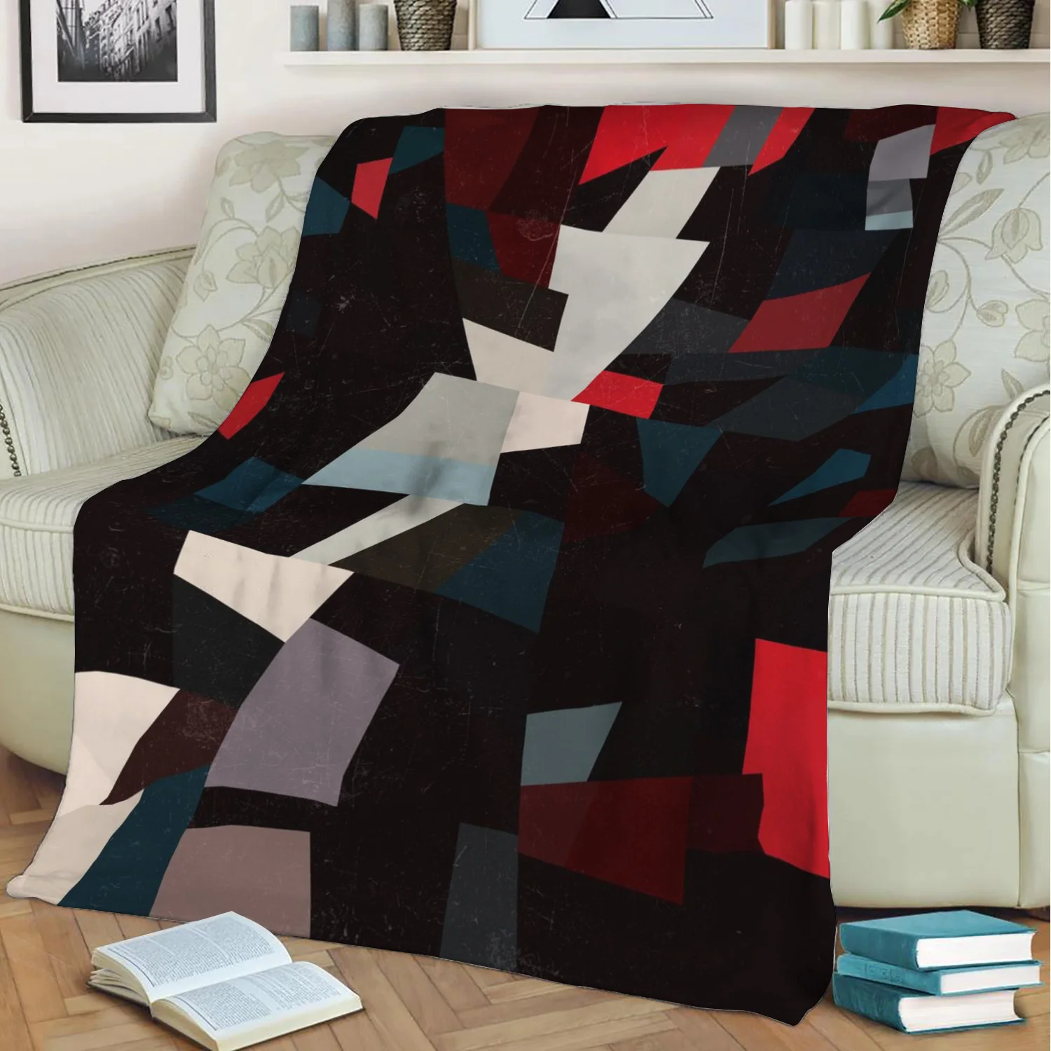 

Бархатное плюшевое Флисовое одеяло с глубоким Изумрудом и 3D принтом, покрывало, одеяло из шерпы, домашний декор