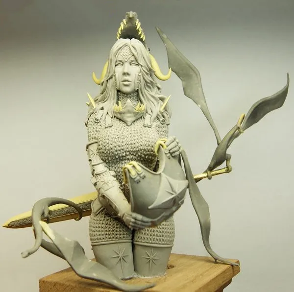 Модельная фигурка из смолы объем груди 1/9 комплект Неокрашенный/BUST467 (без