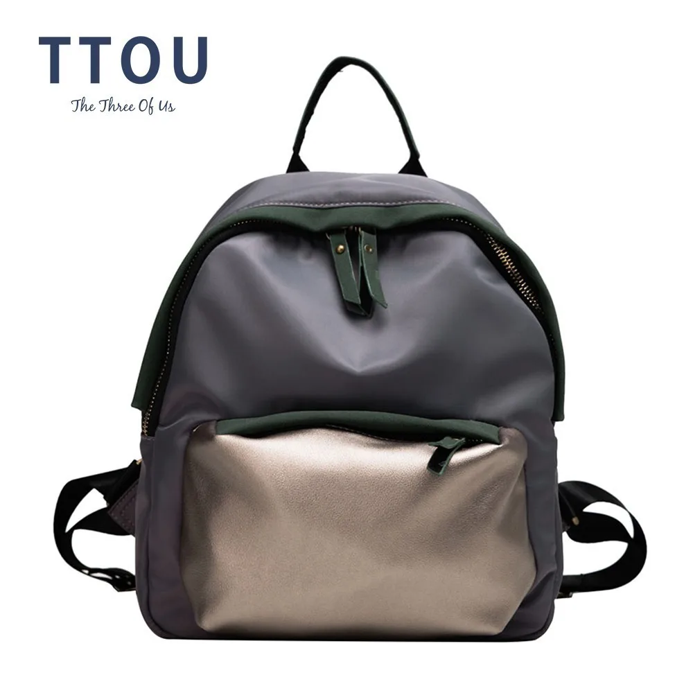 Модный женский рюкзак TTOU из замши женские рюкзаки маленькие сумки на молнии