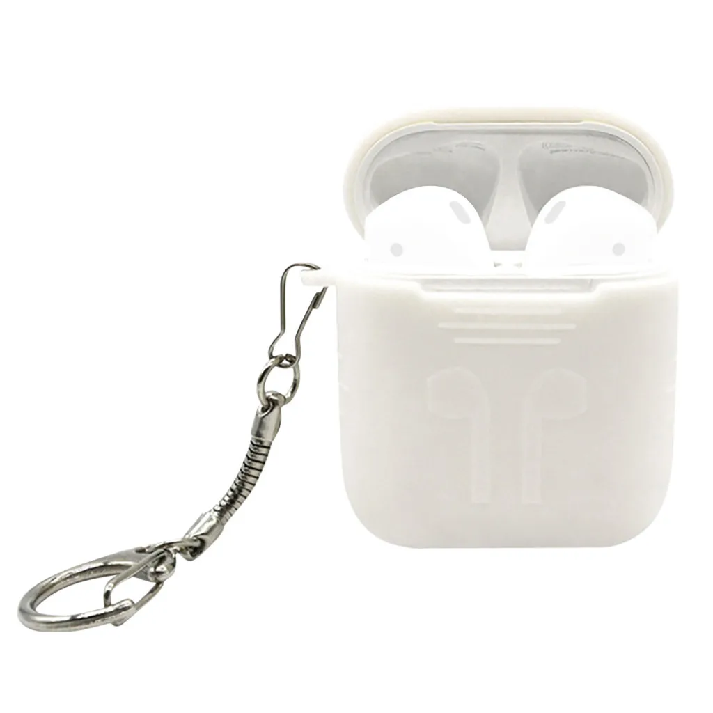 HIPERDEAL для Apple AirPods 1 bluetooth-гарнитура силиконовый анти-потери кожаный чехол с портативный брелок для ключей с замком карабин