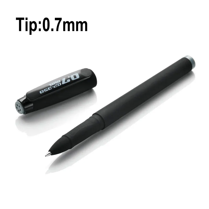 

3Pcs/5Pcs Bullet Tip 0.7mm Office Business Matte Signature Pen Writing Stationery Handle School Student Black Ink Exam Gel Pen