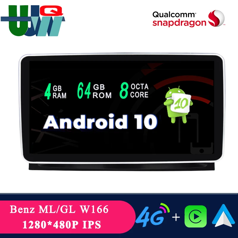 

UJQW 2 Din Android 10.0 Car Radio Stereo Audio For Mercedes Benz ML W166/GL X166 2012-2015 ML320 ML350 ML400 ML500 NTG 4.5 GPS