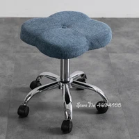 flower dressing chair simple creative small stool change shoe stool lift swivel round stool comfortable makeup chair