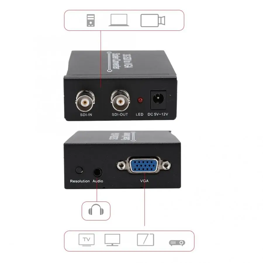 3g SDI в VGA скейлер конвертер с высокой скоростью передачи данных/HD/3G сигнал 1080P 100 240
