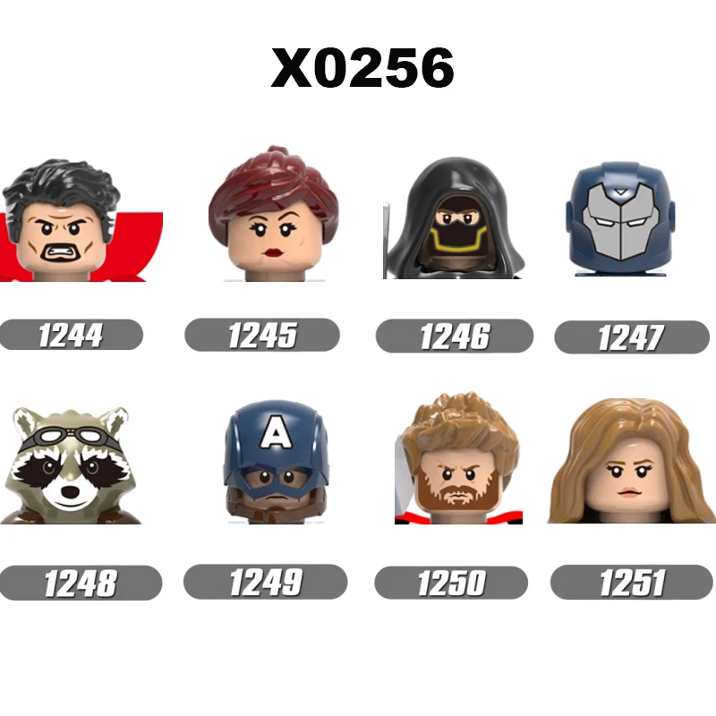 

2021 Single Sale Head Heroes figure Rocket Doctor Building Blocks Bricks Toys For Children X0256