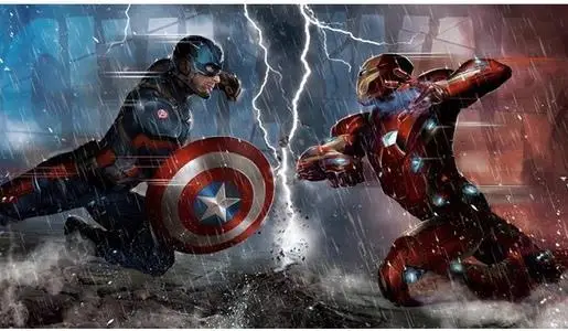 Капитан Америка Железный человек Marvel Мстители холст настенное Искусство Холст плакат и печать картина настенное Искусство Декор Живопись для гостиной - купить по выгодной цене