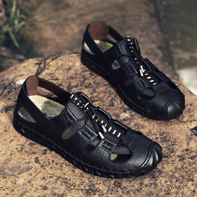 

Сандалии мужские пляжные, дышащие сетчатые кроссовки, удобная повседневная обувь, шлепанцы, летние сандалии