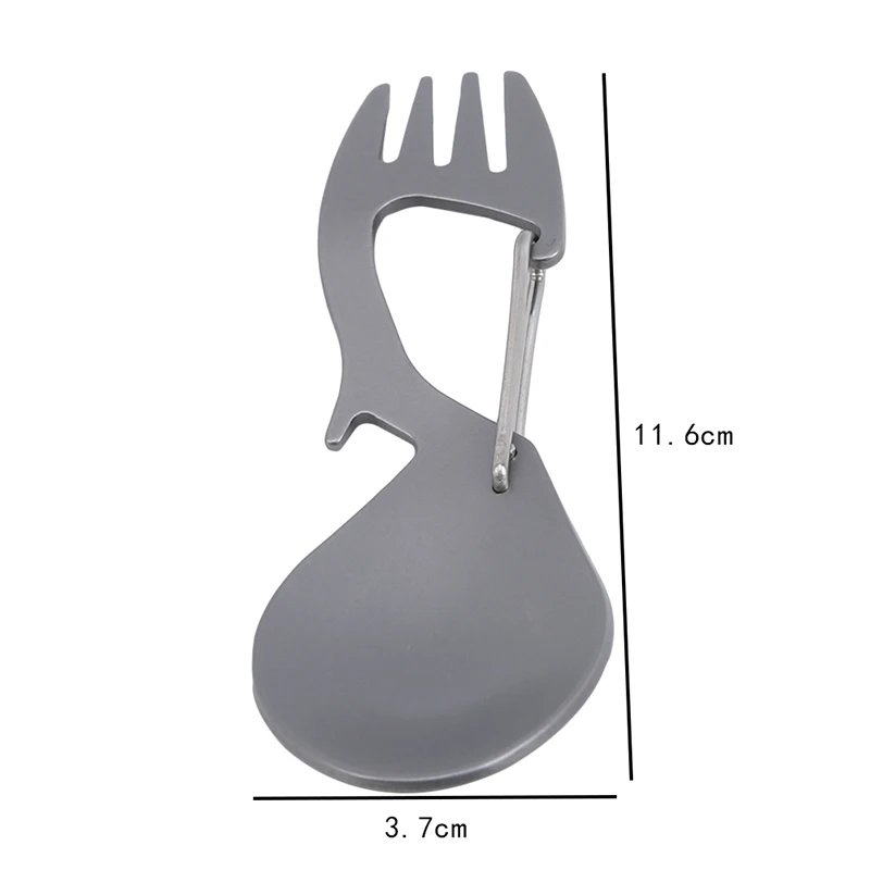 

Multifunctional Titanium Alloy/Stainless Steel Outdoor Camping Tableware Spoon Alloy Practical Portable Travel Essent