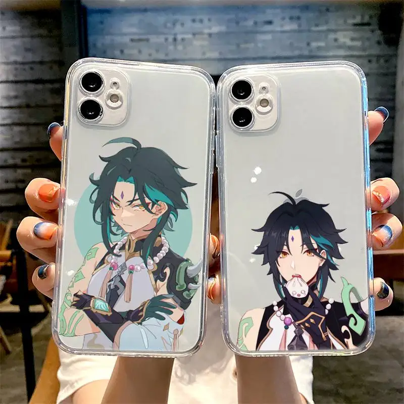 

Xiao Genshin Impact Phone Case for iphone 11 12 13 pro mini xs max 6 6s 7 8 plus x xr transparent coque shell funda