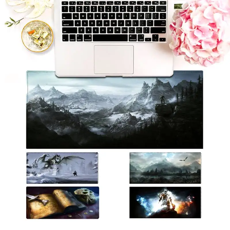 

Cute The Elder Scrolls Gaming Mouse Pad Gamer Keyboard Maus Pad Desk Mouse Mat Game Accessories For Overwatch