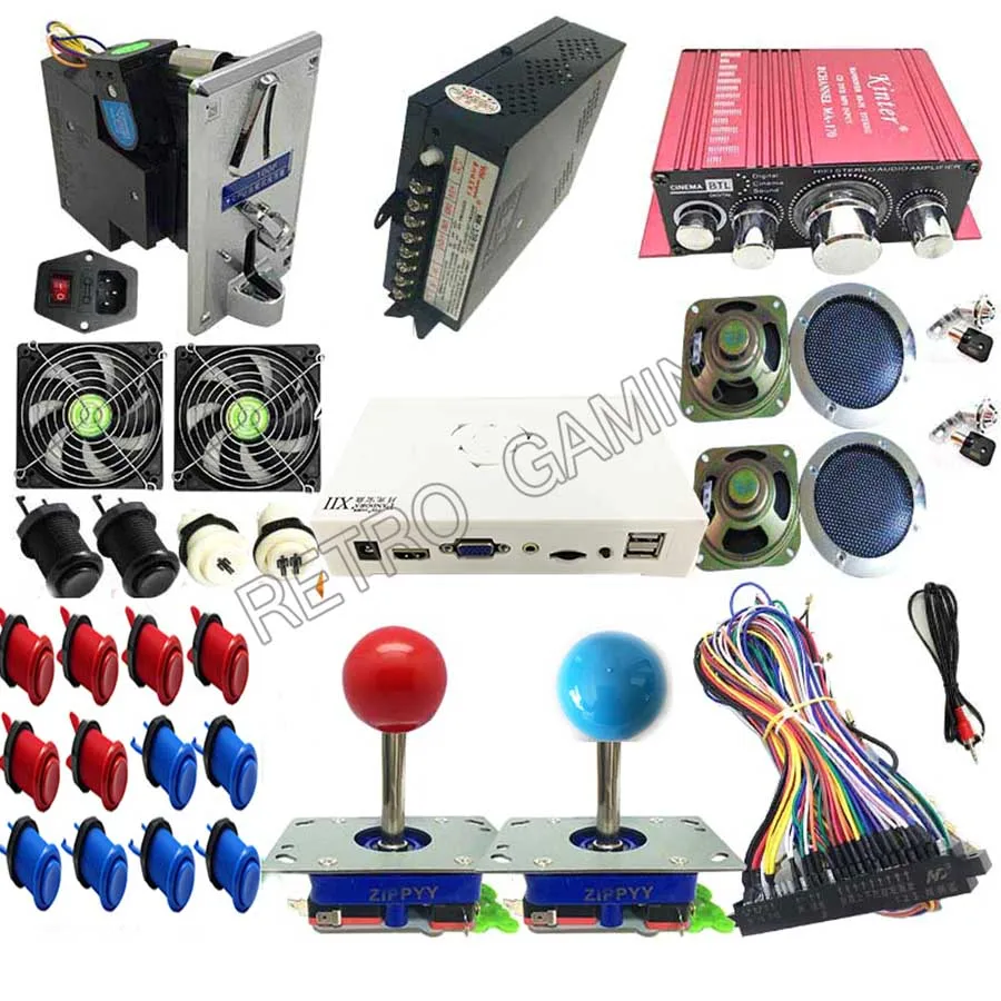 3D Pandora DIY Kit 3188 в 1 для игры Jamma доска zippy джойстик Гапп Стиль кнопочный