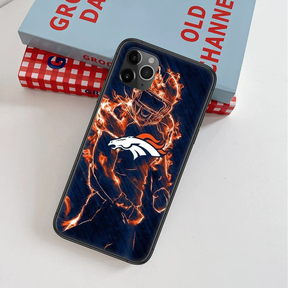 

Denver Bronco American Football Phone Case For IPhone 4 4s 5 5S SE 5C 6 6S 7 8 Plus X XS XR 11 12 Mini Pro Max 2020 black Cell