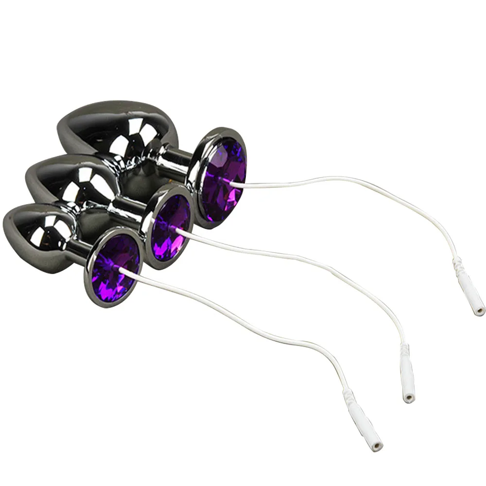 Stainless Steel Anal Plug Electric Shock Anus Accessories Electro Butt Plugs Stimulation Pulse Physiotherapy Massager Sex Toy L1 | Красота и