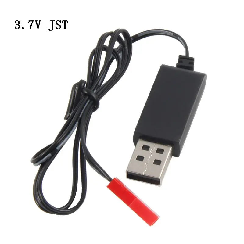

3.7V 500mA For Lipo Lithium Battery USB Cable Charger Red Female Head JST Plug E56B