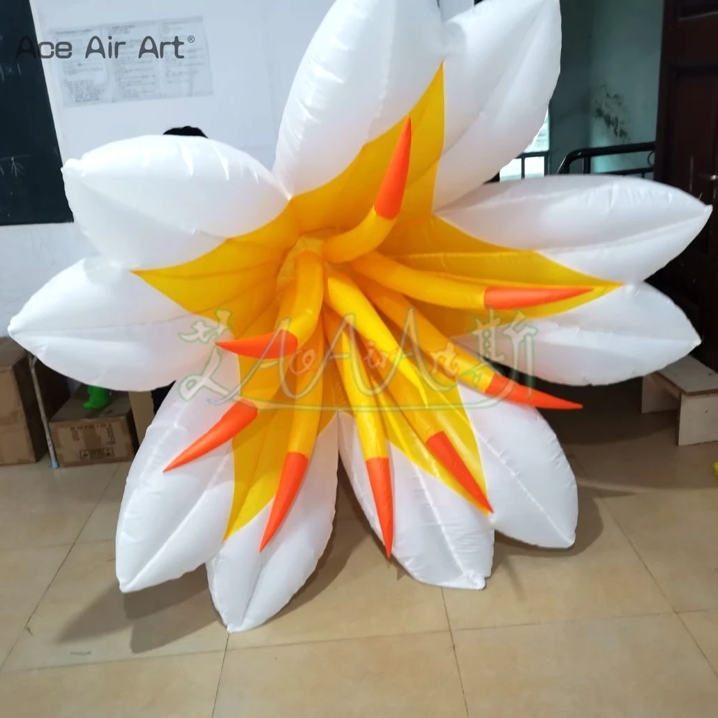 В виде огромного растения модель надувной анемон подвесной цветок с полной