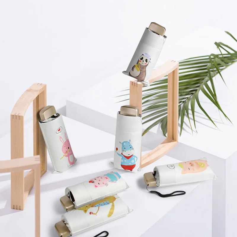 Складной мини зонт с защитой от ветра и тефлоновым покрытием|Зонтики| |