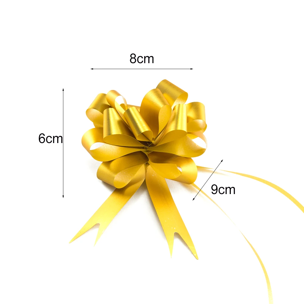 

5PCS 10PCS 20PCS Gift Wrapper Ribbon Flowers Mother's Day Gift Wrap Pull Bows Decorations for Home Wedding Party Decor Craft Bow