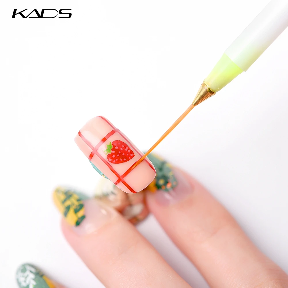 KADS 3 шт./компл. Акриловый Маникюр Строитель Кисть Рисунки Ручка Щетка Для Ногтей