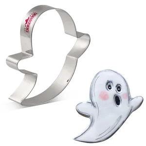 KENIAO Хэллоуин призрачный печенье-10X10 см-бисквит Фондант форма для выпечки хлеба сэндвич-нержавеющая сталь