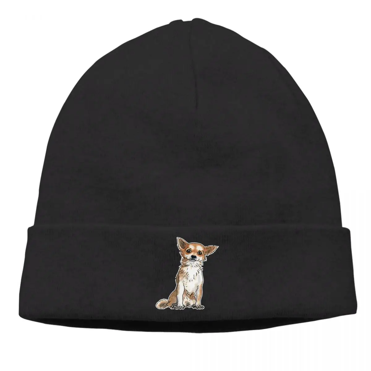 

Clever Bonnet Homme Fashion Knit Hat Chihuahua Mammals Skullies Beanies Caps Novelty Cotton Hats