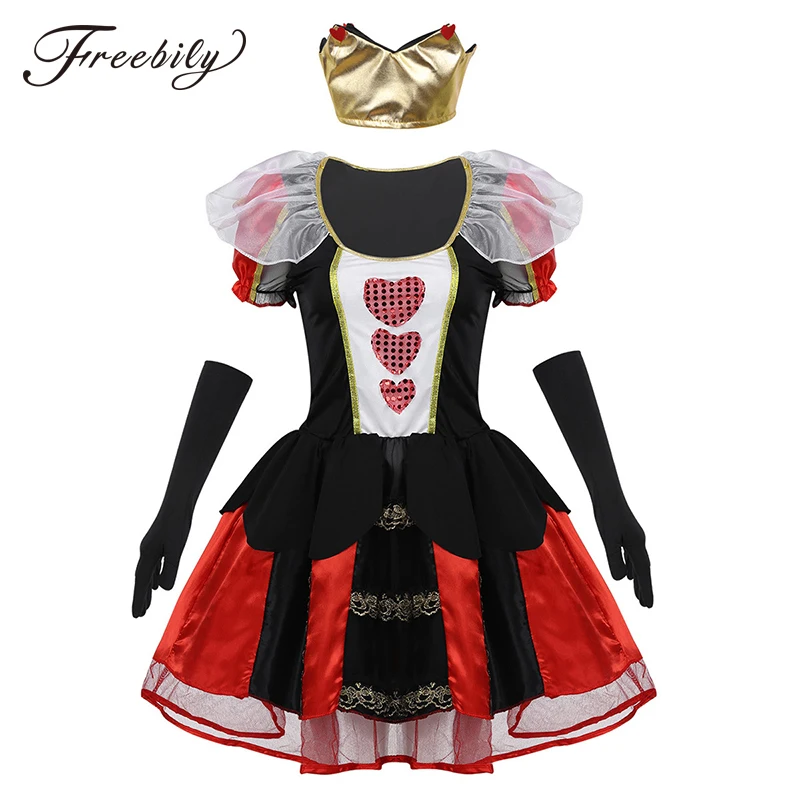 Женский костюм для взрослых королевской королевы из 3 предметов Хэллоуин