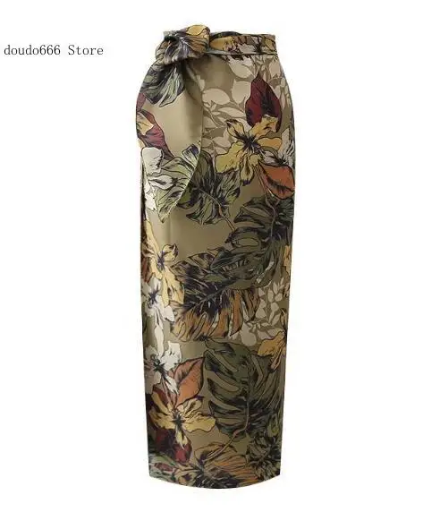 Юбка-карандаш женская с завышенной талией винтажная облегающая длинная юбка до