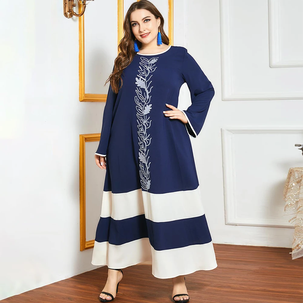 

Летнее женское платье FridayIn 2021, длинное платье с круглым вырезом, свободный женский кафтан