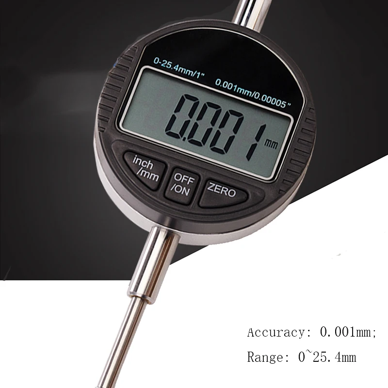 

Цифровой циферблат индикатор 0,01 0,001 25,4 мм 12,7 мм циферблат индикатор измерительный инструмент 0-12,7/0-25,4 м