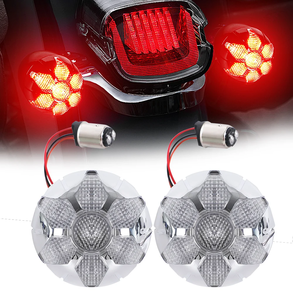 

1156 1157 LED Rear Turn Signal Blinker Lights For Harley Fatty 883 1200 Gliding Sportster XL 883 1200 Braking Running Lights