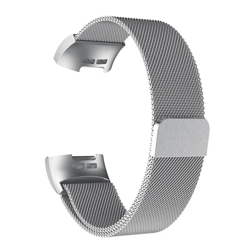 Для Fitbit Charge 3 Нержавеющая сталь магнитный Миланский ремешок сменный ремешок для Fitbit Charge 3 ремешок для часов петля - Цвет: Sliver