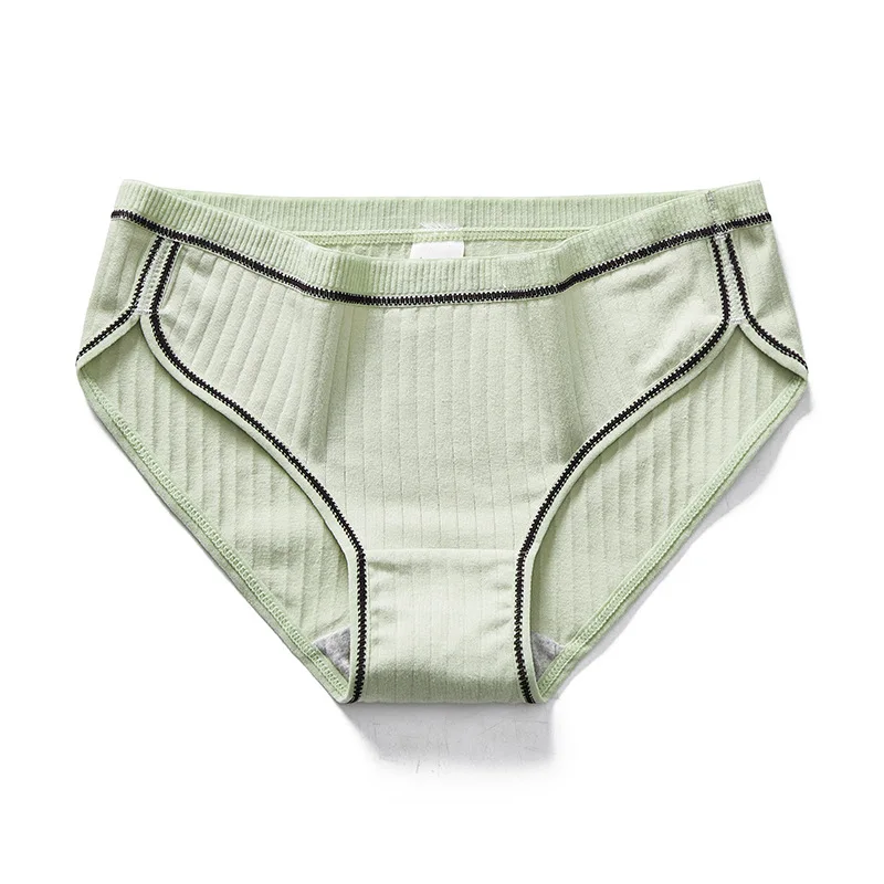 

Japanese underwear threaded cotton ladies underwear sexy breathable elastic shorts comfortable briefs women