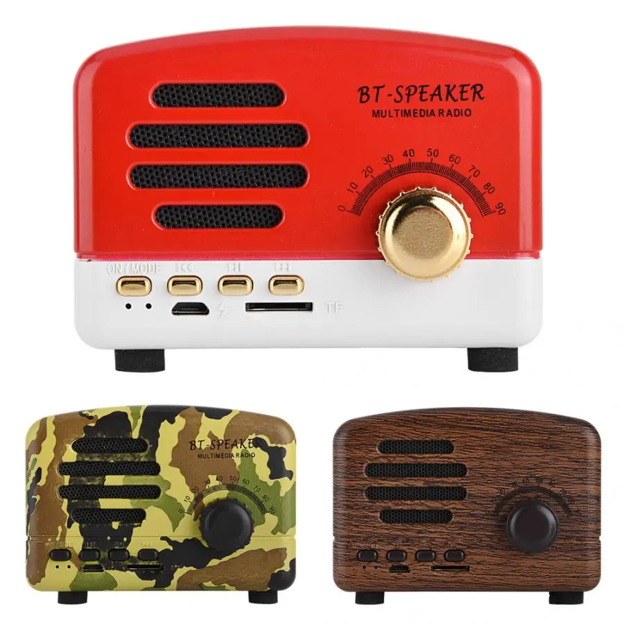 Портативная мини USB карта памяти Динамик Altavozsub woofer Retrospeaker Fm радио бас