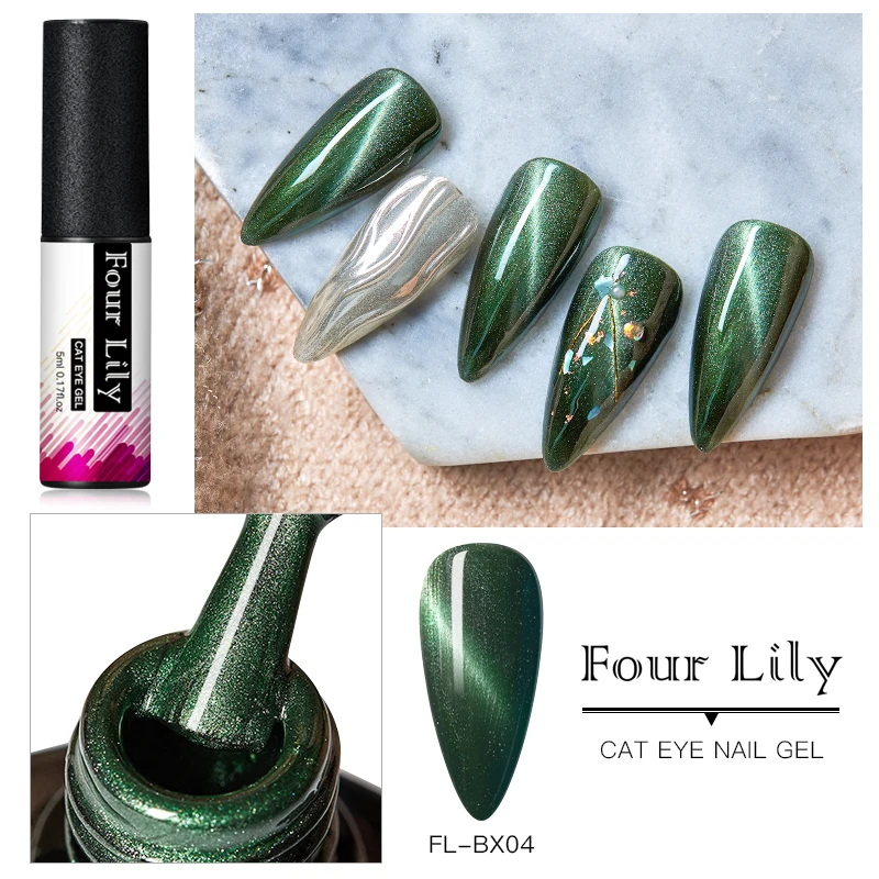 Гель лак для ногтей с четырьмя лилиями гибридный матовый полуперманентный