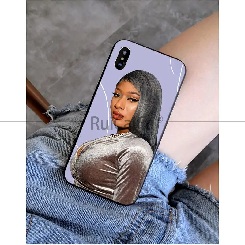 Ruicaica Megan The Stallion Новое поступление черная ячейка чехол для телефона iPhone 8 7 6 6S Plus 5 5S